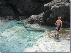 Noah in pool on Culebrita