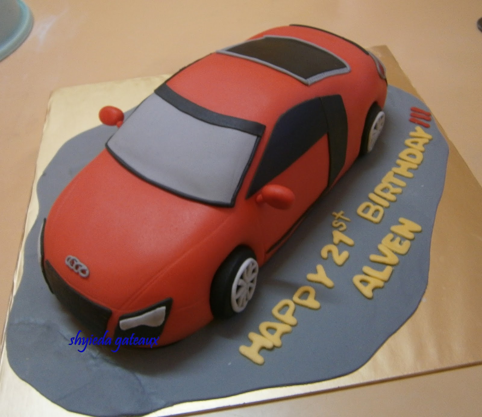 Shyieda Gateaux Homemade Melaka Audi R8 Car Cake For 21st Alven