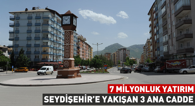 Seydişehir’e Yakışan 3 Ana Caddeye 7 Milyonluk Yatırım