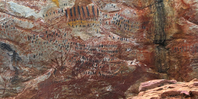 Sítio Arqueológico Pedra Pintada, Barão de Cocais, Cocais, Estrada Real, Caminho dos Diamantes, MG, Pintura Rupestre