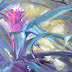 Bromeliad Painting, Small Oil Painting, Garden Painting, Daily
Painting, 8x16x.75" Oil