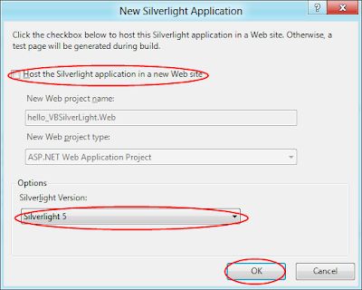 New Silverlight Application