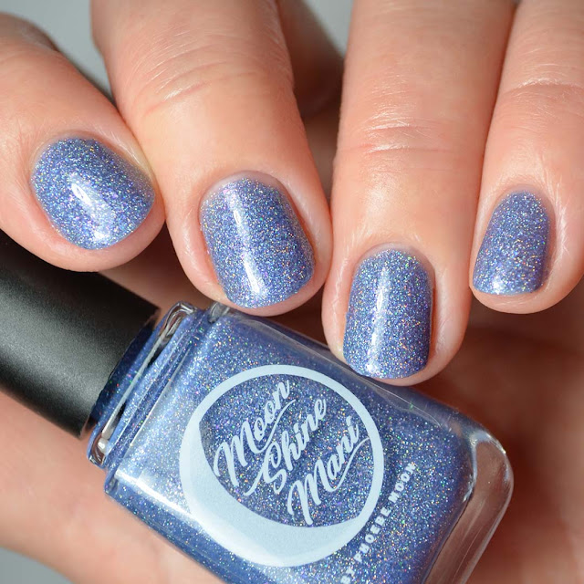 periwinkle holo nail polish swatch