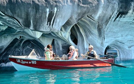 Chile :Marble Caverns of Carrera Lake: