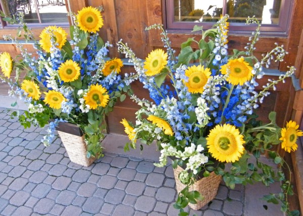 More Breckenridge wedding inspiration from Sunflowers Delphinium