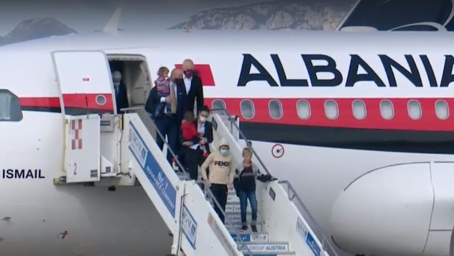 Albanian mother reunites with her son after 6 years when he was taken by her father to Syria