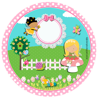 Toppers or Free Printable Candy Bar Fairy Garden Labels.