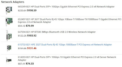 HP ProLiant ML310  Network Adapters