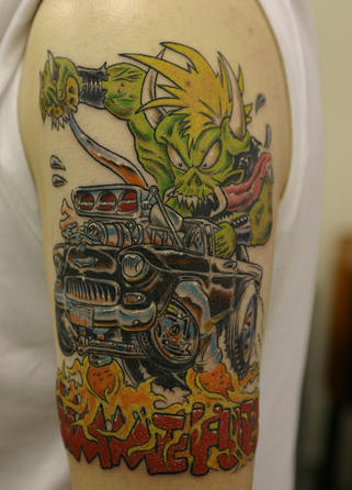 Monster Hot Rod Metallica tattoo
