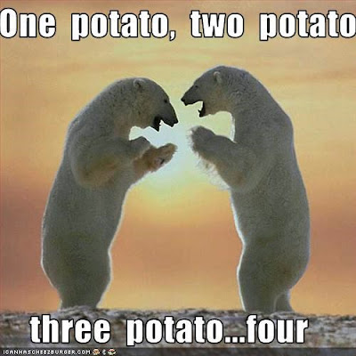 one potato, two potato, three potato, four