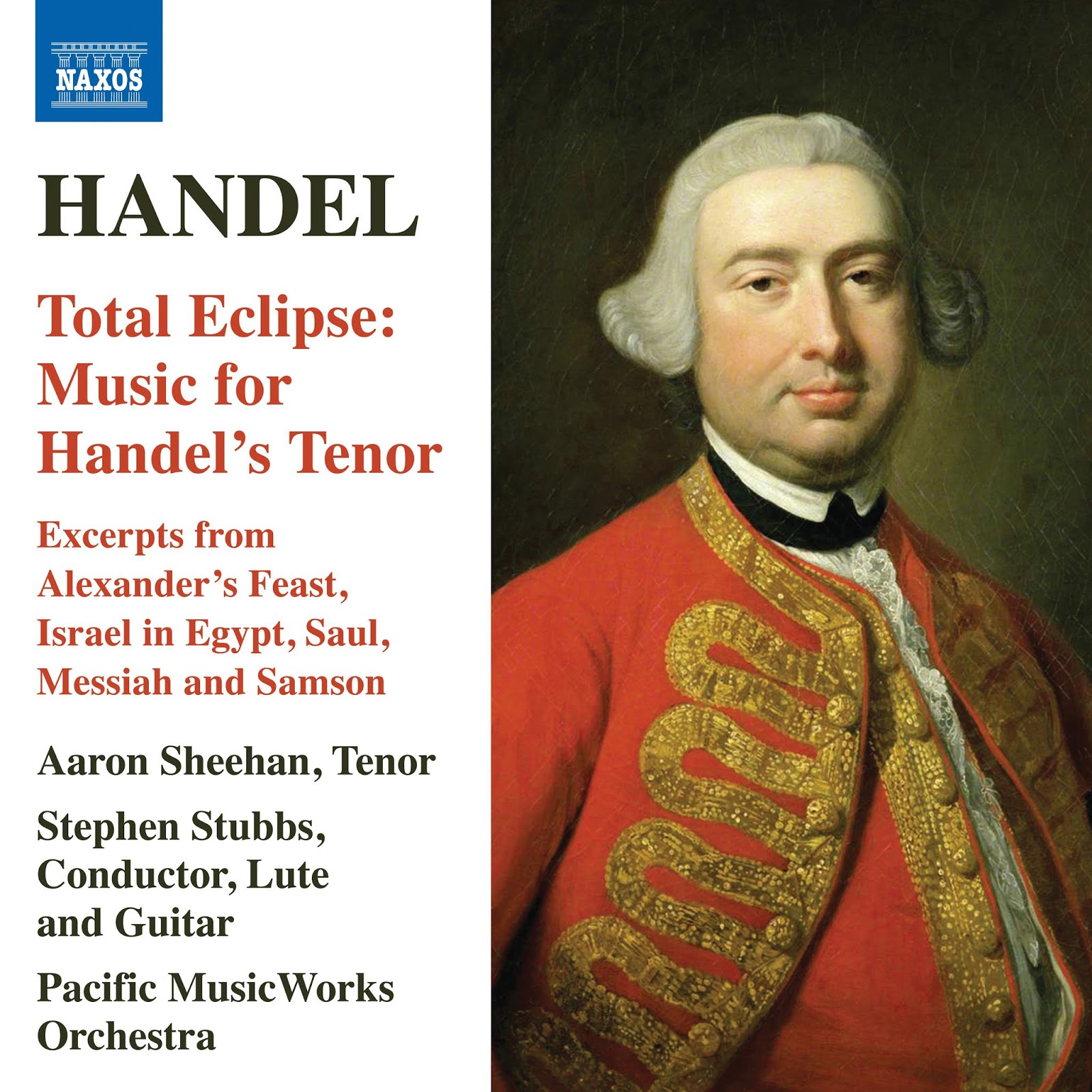 April 2019 RECORDING OF THE MONTH: Georg Friedrich Händel - TOTAL ECLIPSE: MUSIC FOR HANDEL'S TENOR (Naxos 8.573914)