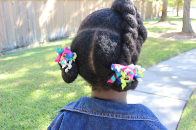 Natural Hair Kids Hairstyle : 5 Minutes Protective Style