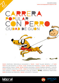 Asturias con niños: Carrera con perro en Gijón