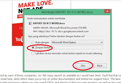 Download Contoh Raport Kurikulum 2013 Sekolah Dasar Lengkap