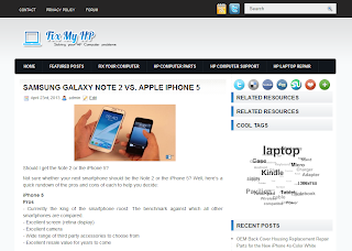 Screenshot of FixMyHP.com