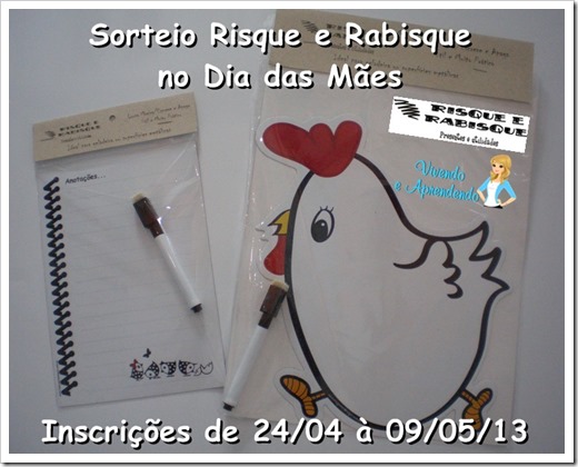 Sorteio Risque e Rabisque no Dia das Mães