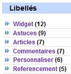 cacher le nombre des libellés