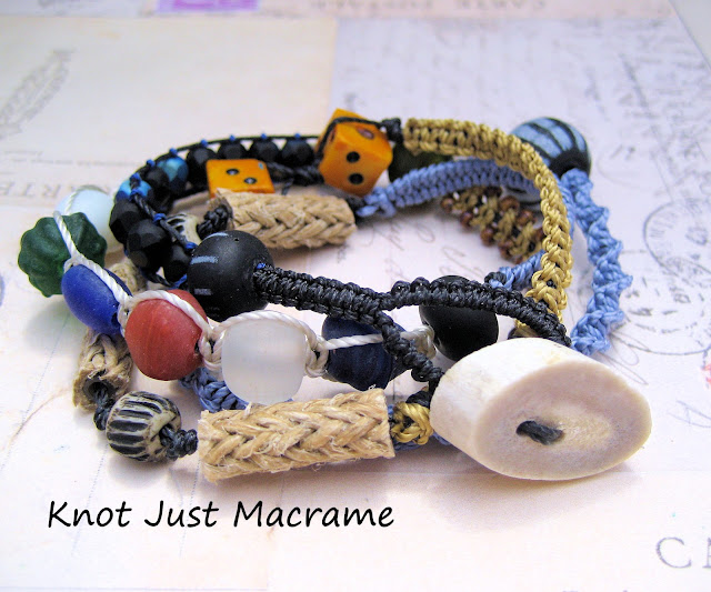 Macrame wrap bracelet by Knot Just Macrame