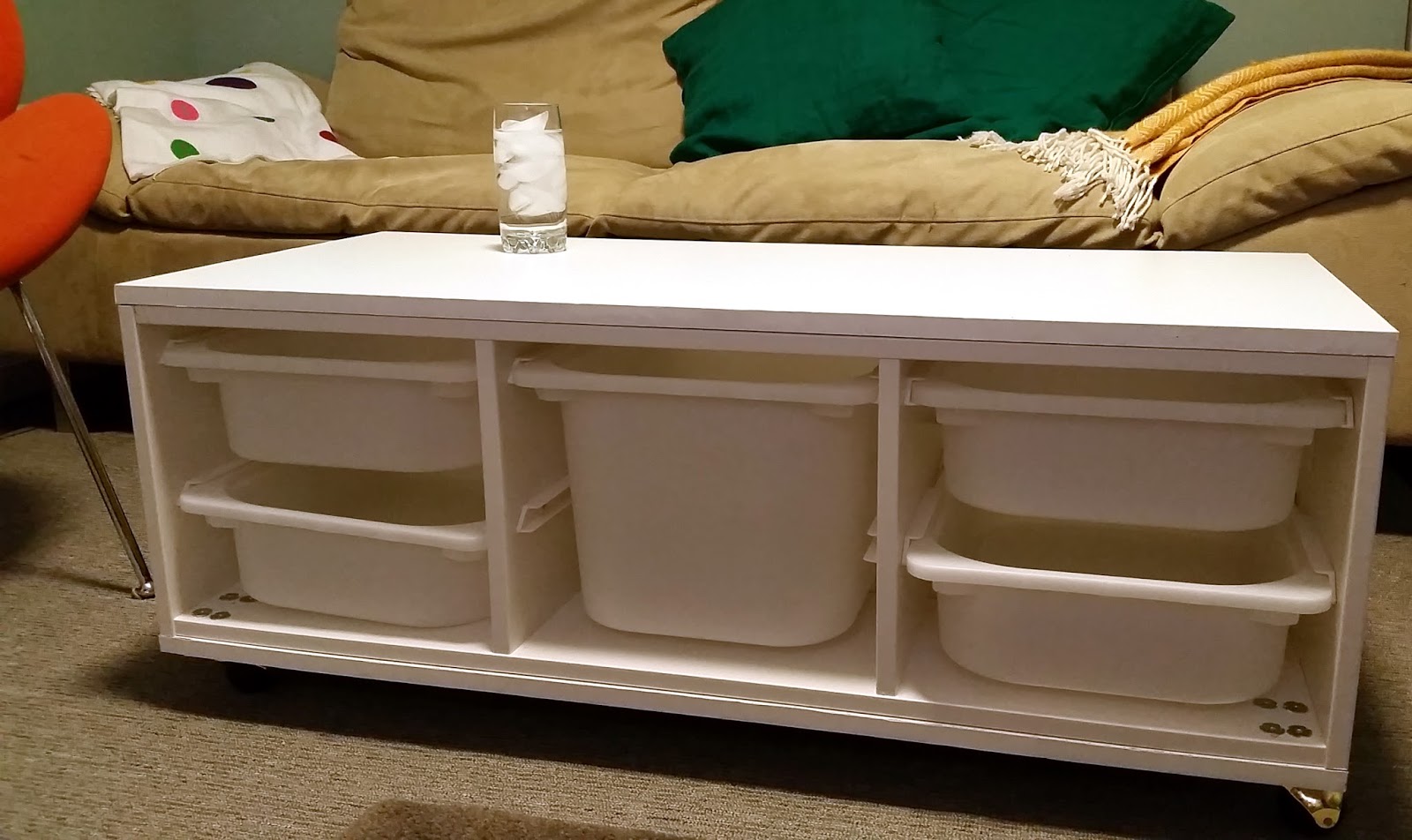 Fresh Coat of Paint Ikea Hack Trofast Coffee Table