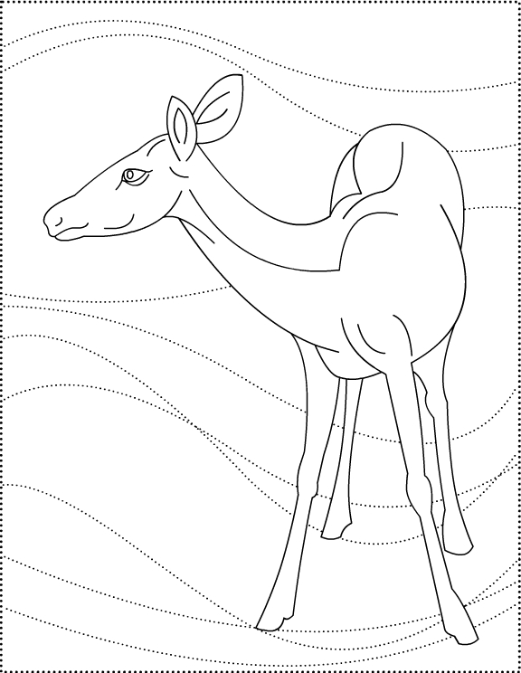 Dear to me! Deer * coloring pages title=