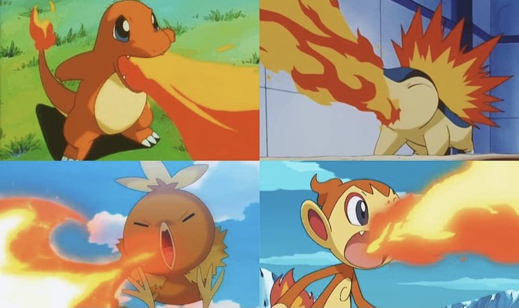 Best Fire Type Starters Pokemon Designs