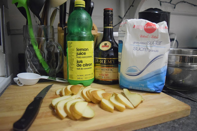 Easy & Fast Brandy Pear Tart - TheCraftyMann.Blogspot.ca