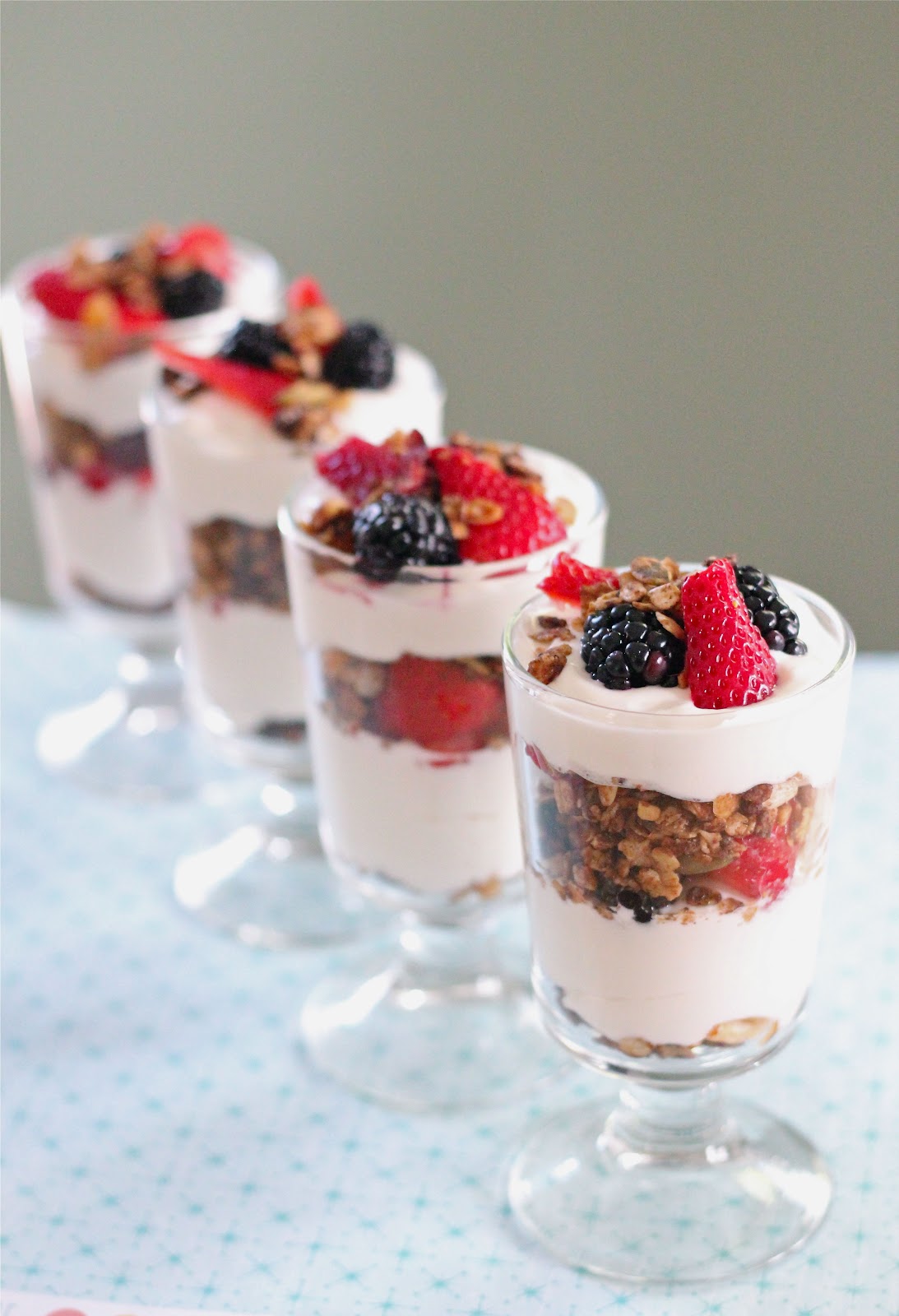 Mixed berry and granola parfait Eat Good 4 Life