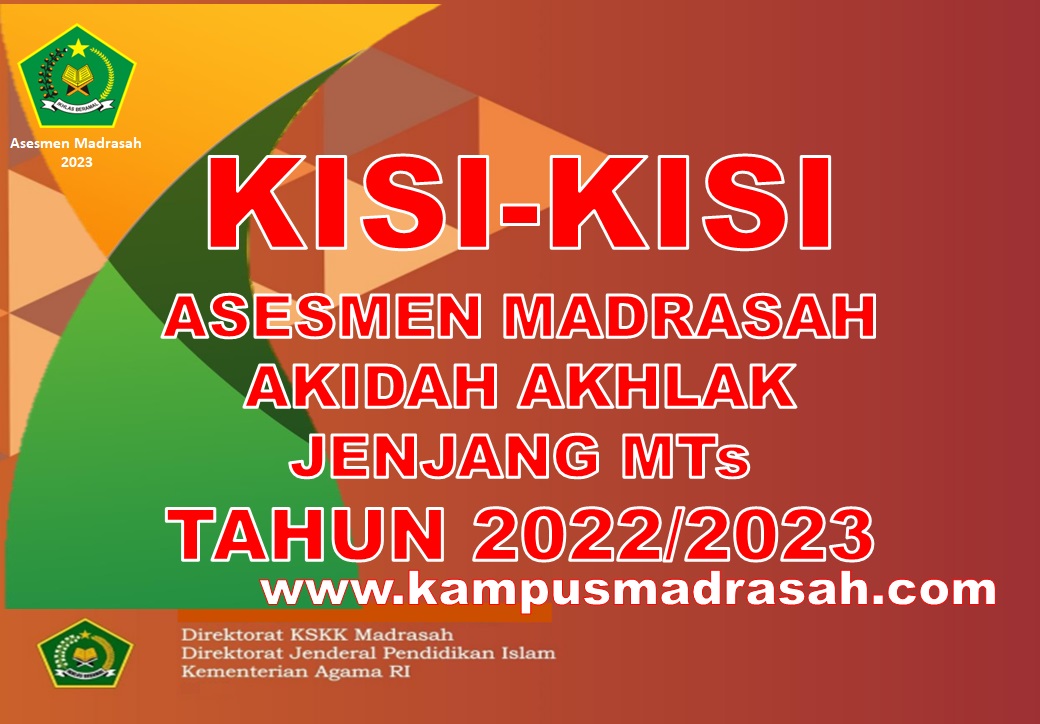 Kisi-kisi Asesmen Madrasah Akidah Akhlak MTs