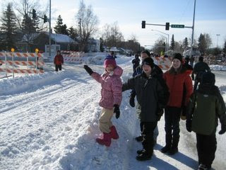 Iditarod Race in Anchorage, Alaska