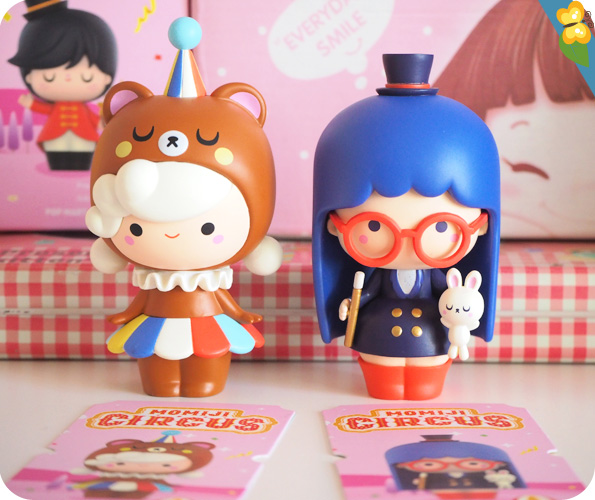 Momiji Circus - collaboration entre Momiji et Pop Mart