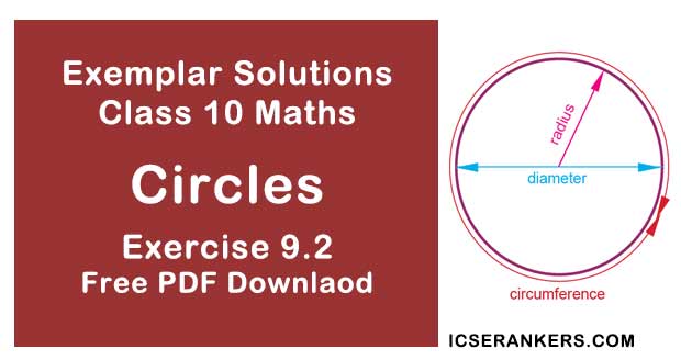 Chapter 9 Circles NCERT Exemplar Solutions Exercise 9.2 Class 10 Maths