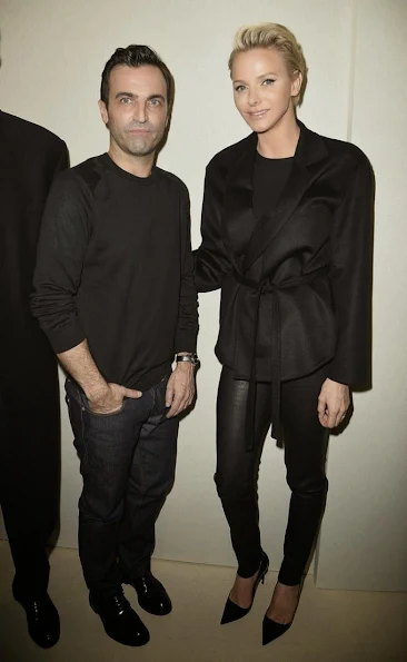 Princess Charlene attended the Louis Vuitton show as part of the Paris Fashion Week Womenswear Fall/Winter 2014-2015