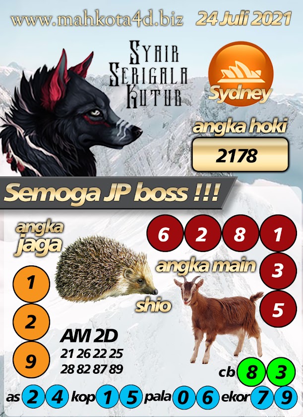 Syair Prediksi Togel Sydney - SDY Sabtu, 24 - Juli - 2021