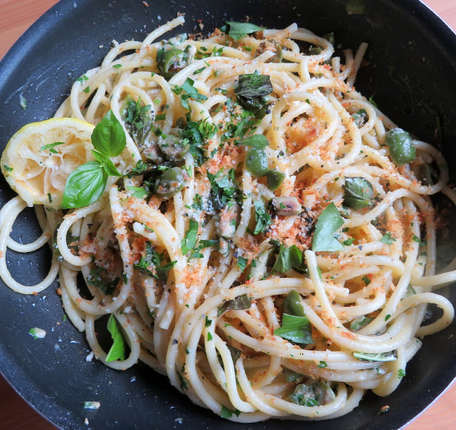 Lemon & Green Olive Pasta