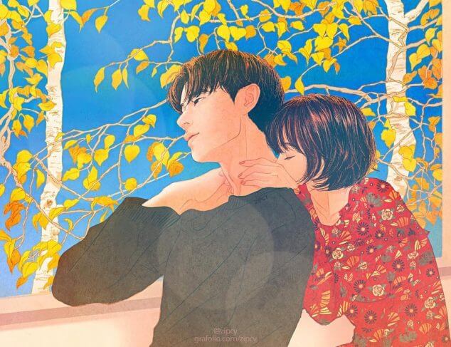 10 Beautiful Illustrations About Love By Korean Artist Zipcy