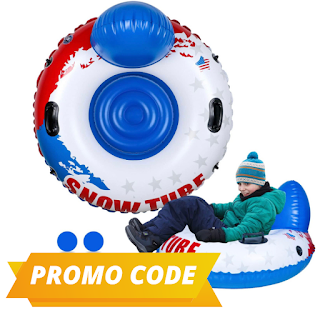 Inflatable Snow Tube Sled for Kids and Adults Promo code