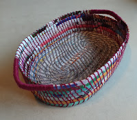 mand met handvatten, coiling papier