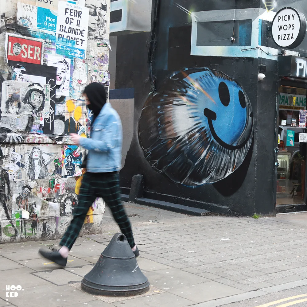 3D Ballon Graffiti in London by artist Fanakapan