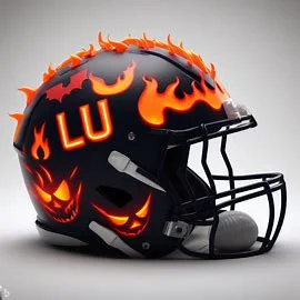 Liberty Flames Halloween Concept Helmets