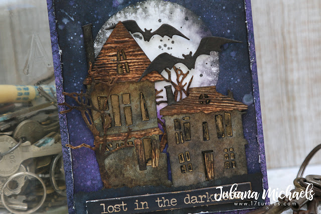 Lost In The Darkness Halloween Card  featuring Tim Holtz Sizzix by Juliana Michaels