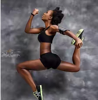 SHOCKER!! See the way this slimmy Nigerian girl is stretching her bod privately