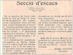 Boletín 119 del Casal Catòlic de Sant Andreu, junio de 1932