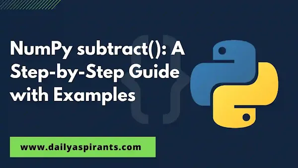 NumPy subtract