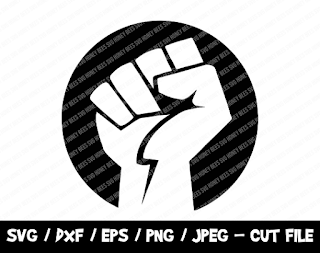 Black Lives Matter SVG, BLM SVG Cut File, Raised Fist Svg, Stand Against Racism, Instant Download, File For Cricut & Silhouette, Png