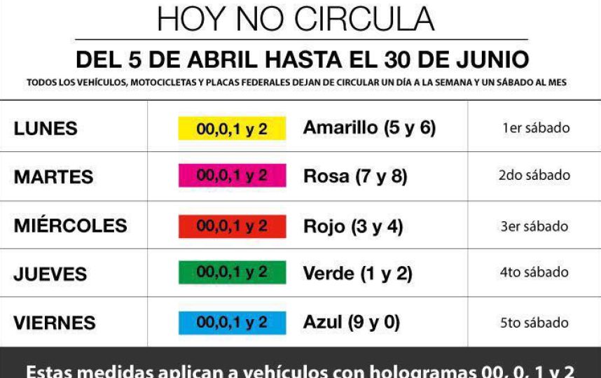 Teotihuacan en línea: Concluye el jueves Hoy no Circula ...