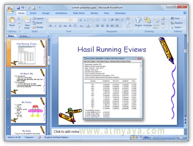 mata hanya menampilkan data dalam bentuk grafik atau chart Cara Memasukkan Tampilan Screen ke Slide Powepoint