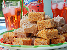 Orange Cream Rice Cereal Bar Treats #KoolOff #Cbias #shop 