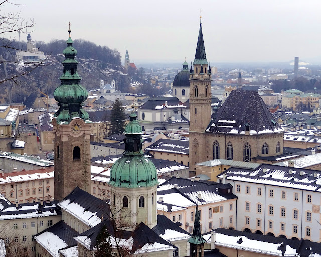 Vista Parcial da cidade de Salzburgo Áustria