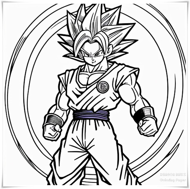 Dragon Ball Z Coloring Pages, Free, Printable, Piccolo, Goku, Vegeta, Gohan, Anime, Coloring Pages