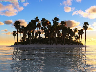 Island 3D Standard Resolution Wallpaper